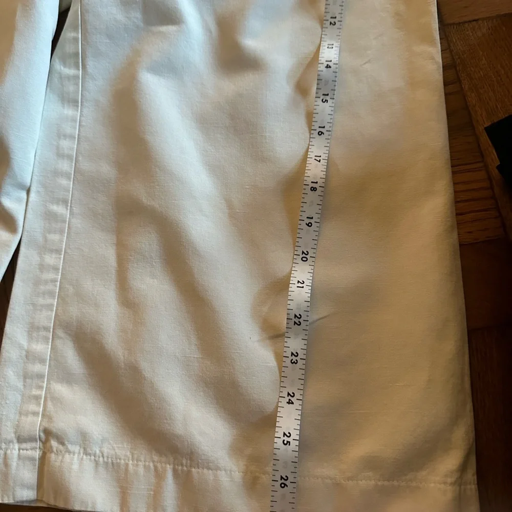 Twelfth street by Cynthia Vincent women's cream linen crop pant - Picture 7 of 8